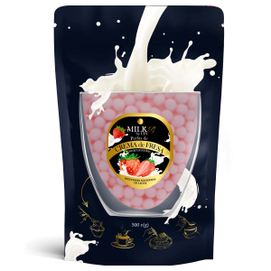 Perlas de CREMA de FRESA pasteurizadas